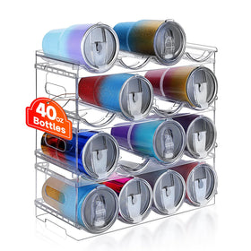 Amaoot large-compartment bottle organizer keeps bottles neatly separated for easy access