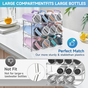 Amaoot multi use organizer storing cups, mugs and bottles in pantry