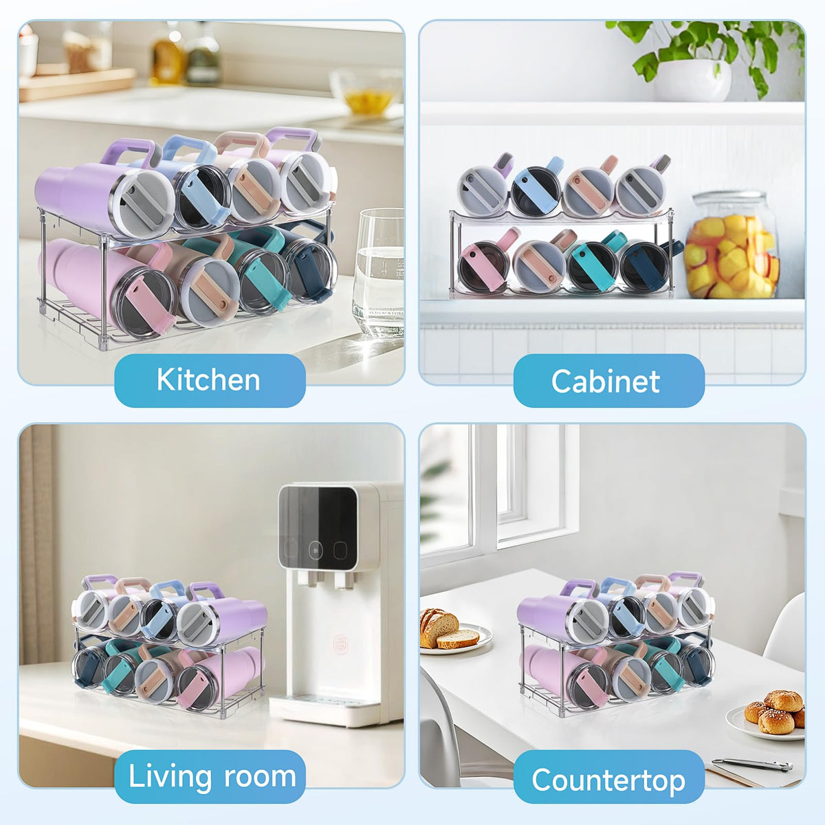 Amaoot organized kitchen cabinet with bottles neatly stored and accessible