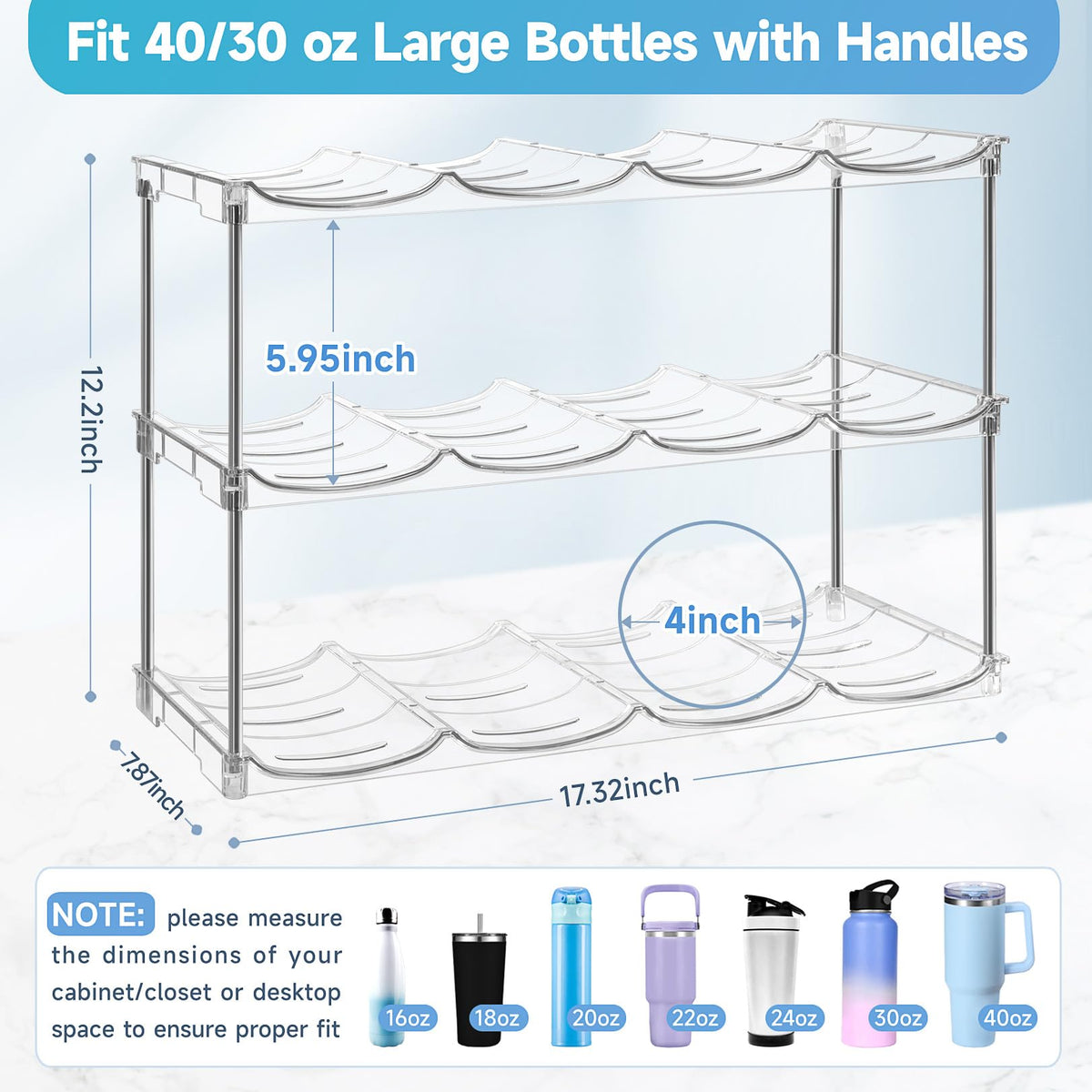 Amaoot PET and stainless steel tube bottle holder for stable slots