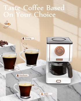 Amaste anti-drip design keeps counters clean during brewing sessions.