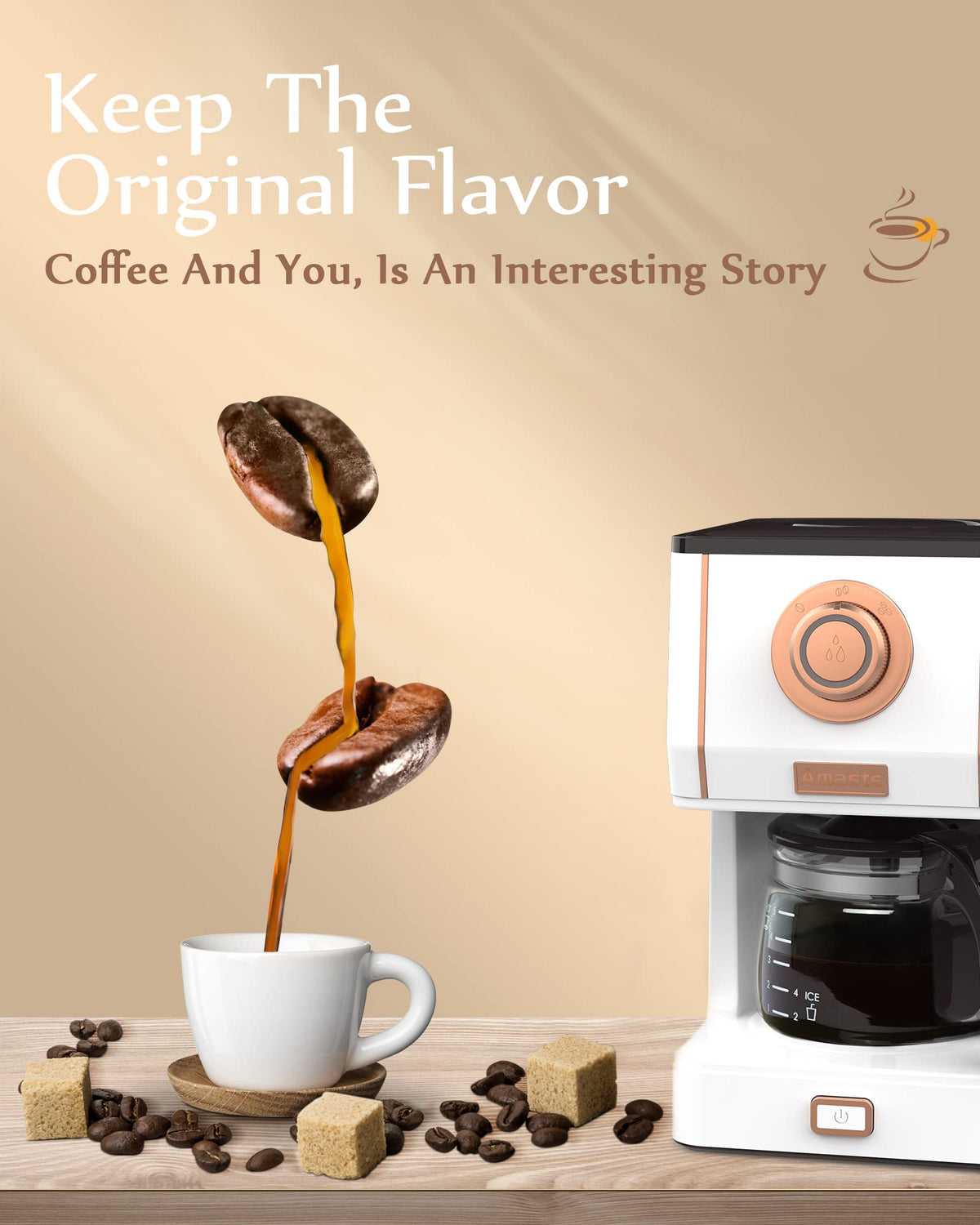 Amaste three brew modes offer Mild, Medium, and Strong options.