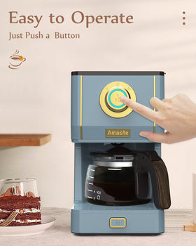 Amaste coffee maker auto shut-off after 30 minutes for safety.
