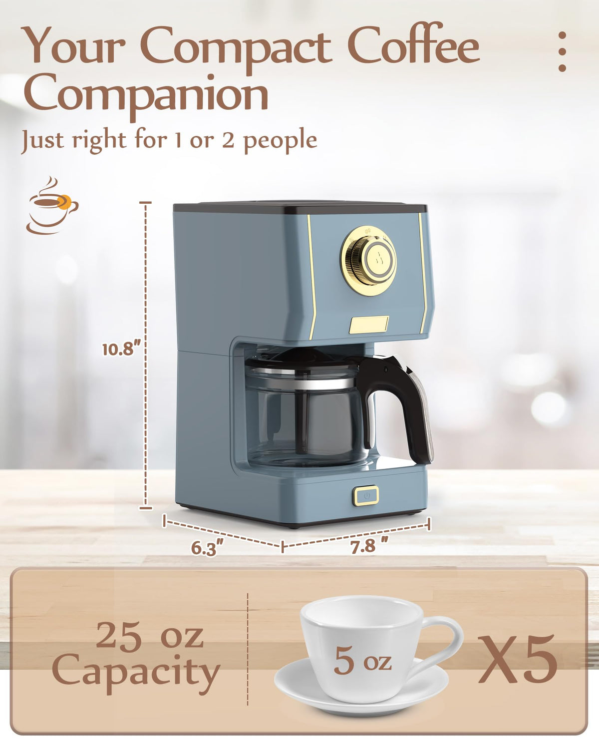 Amaste coffee maker reusable filter reduces waste and costs.