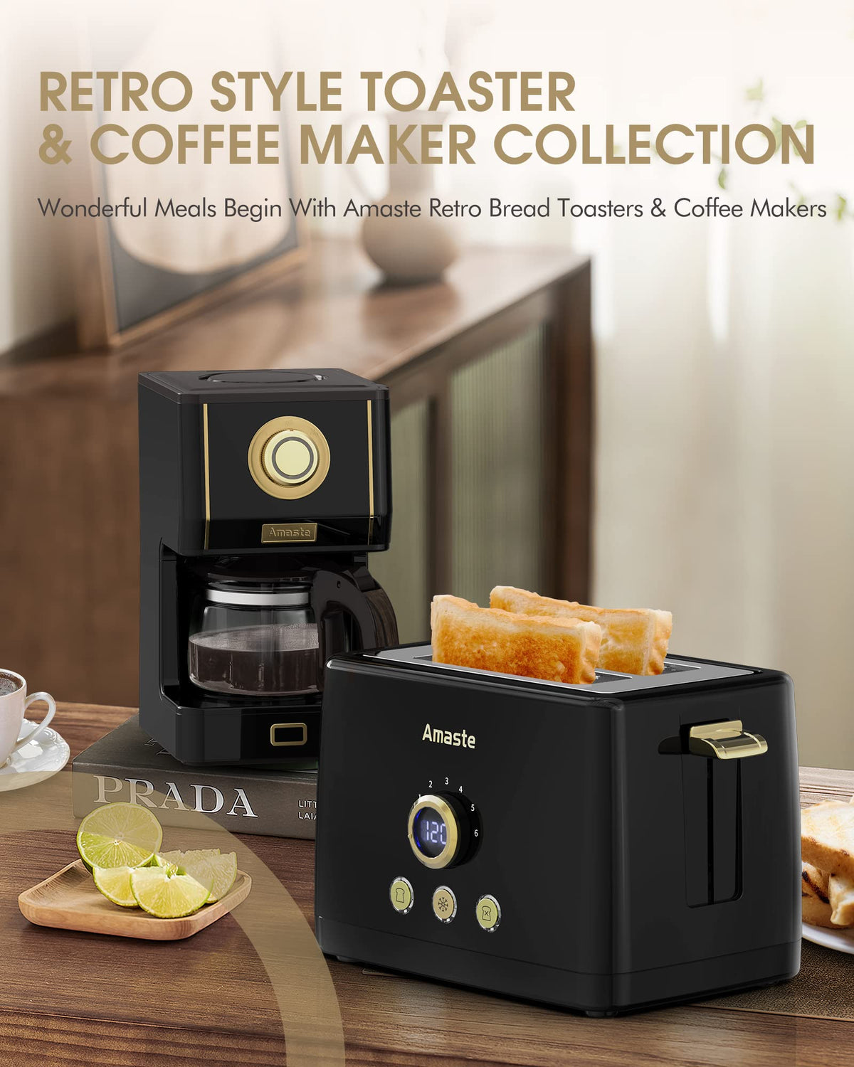 Amaste spray head evenly distributes water for a smoother brew.
