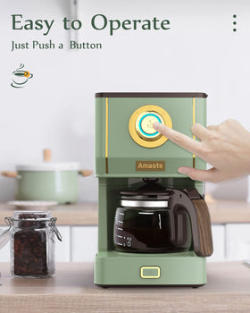 AMASTE compact design fits small spaces without sacrificing coffee flavor.