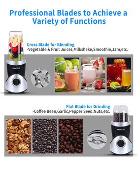 Amateys compact kitchen blender on counter for quick blends.