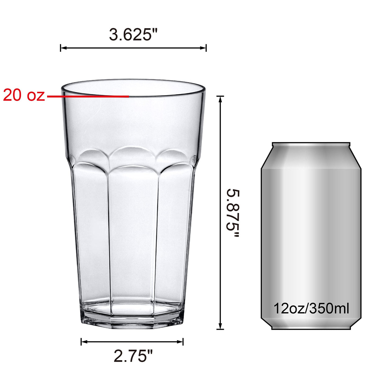 Amazing Abby Affinity 20oz tumbler, shatter-proof construction, durable for everyday use.
