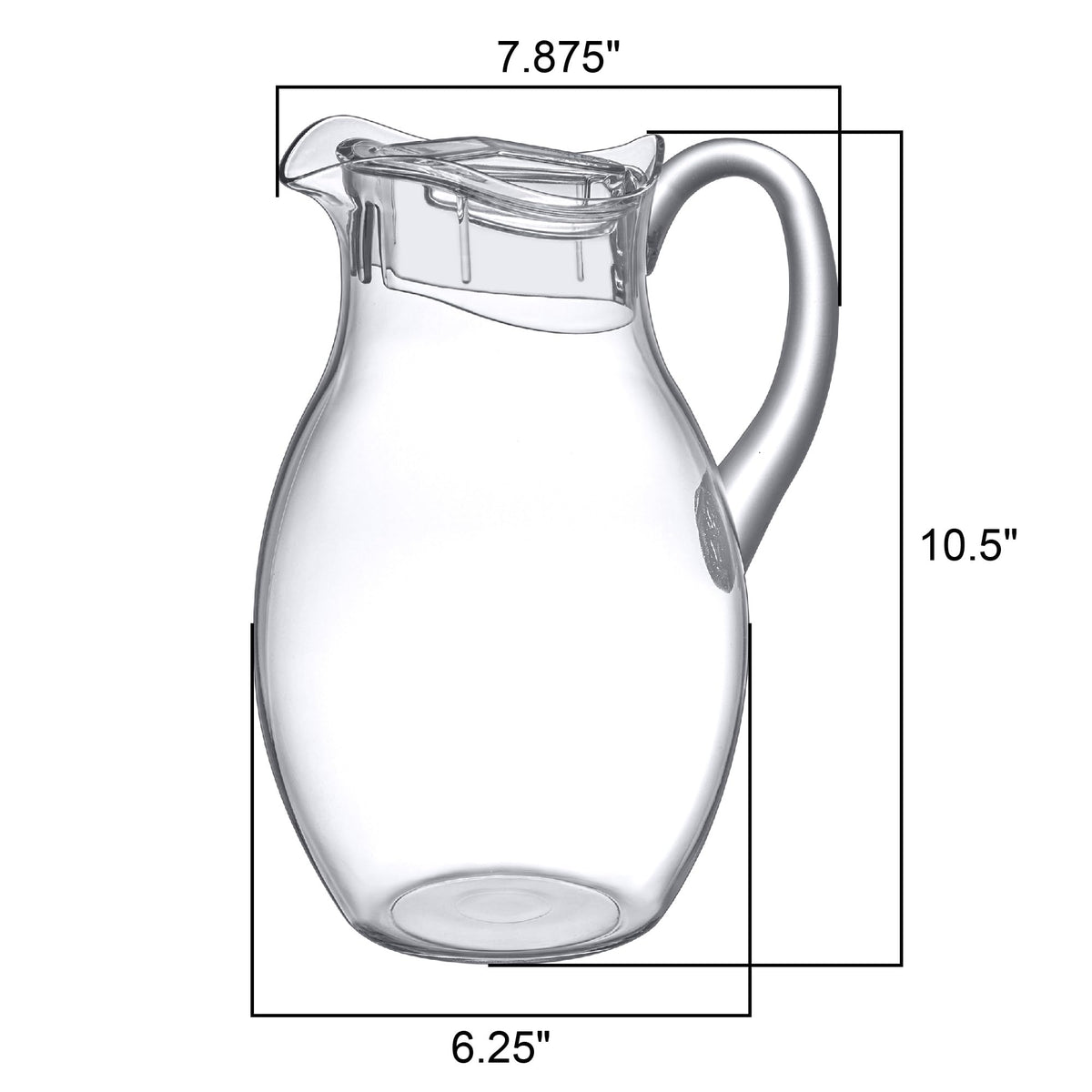 Amazing Abby Bubbly Grand pitcher with lid, keeps drinks fresh and protected.
