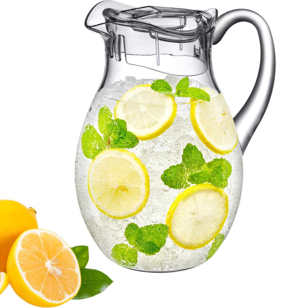 Amazing Abby Bubbly pitcher BPA-free and shatterproof for daily use.