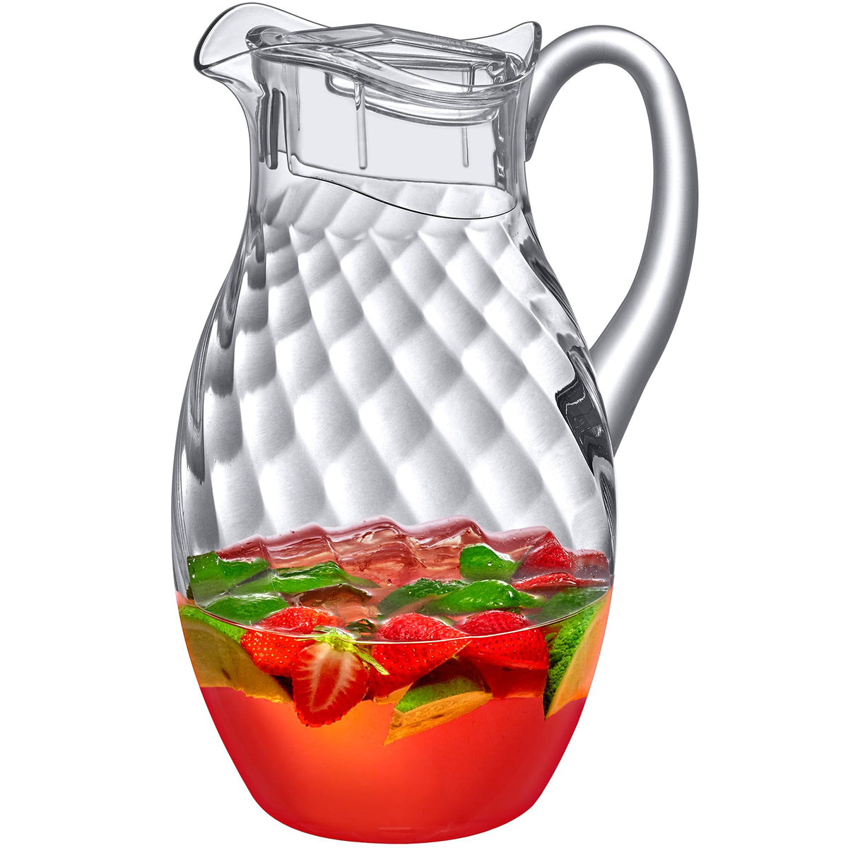 Amazing Abby Bubbly Whirly Grand pitcher cap on for secure, mess-free pouring.