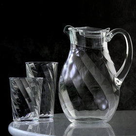 Amazing Abby Bubbly Whirly pitcher showing lemonade view for entertaining.