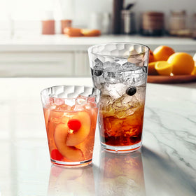 Amazing Abby clear tumblers, shatter-proof plastic for outdoor gatherings.