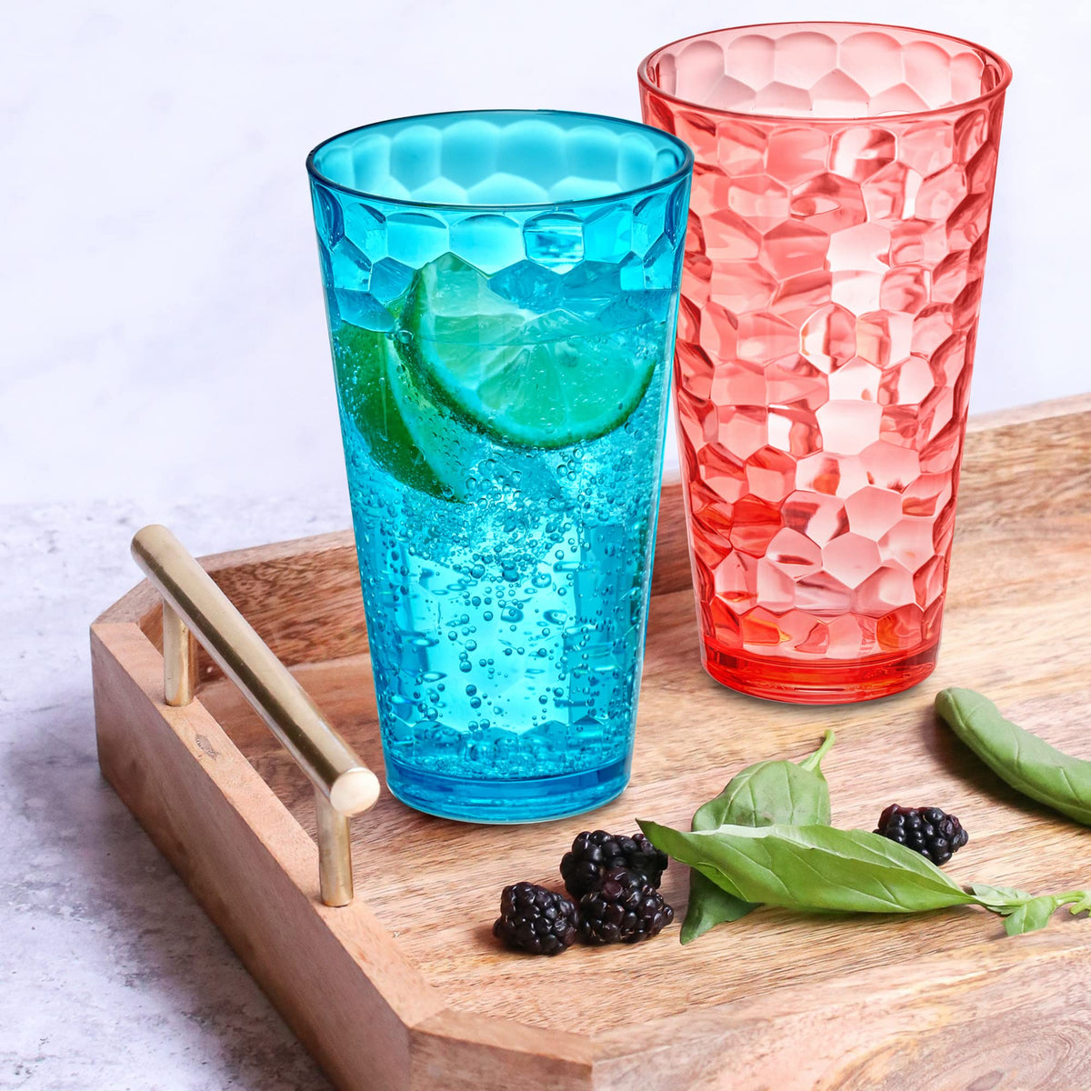 Amazing Abby dishwasher-safe plastic tumblers simplify cleanup
