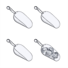 Amazing Abby Elsa 5-ounce ice scoops set of 4 for precise portioning in cold drinks.