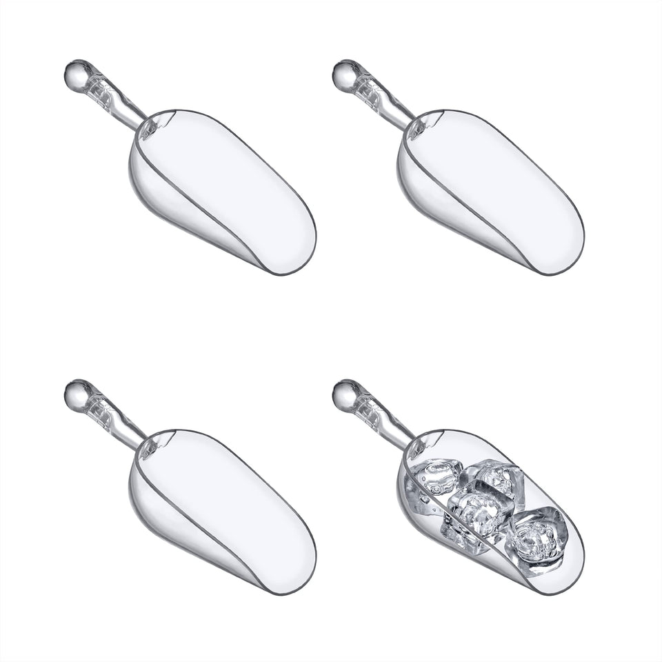 Amazing Abby Elsa 5-ounce ice scoops set of 4 for precise portioning in cold drinks.