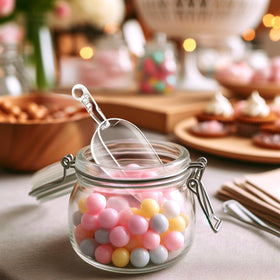 Amazing Abby Elsa BPA-free, shatter-proof plastic scoops for safe everyday use.