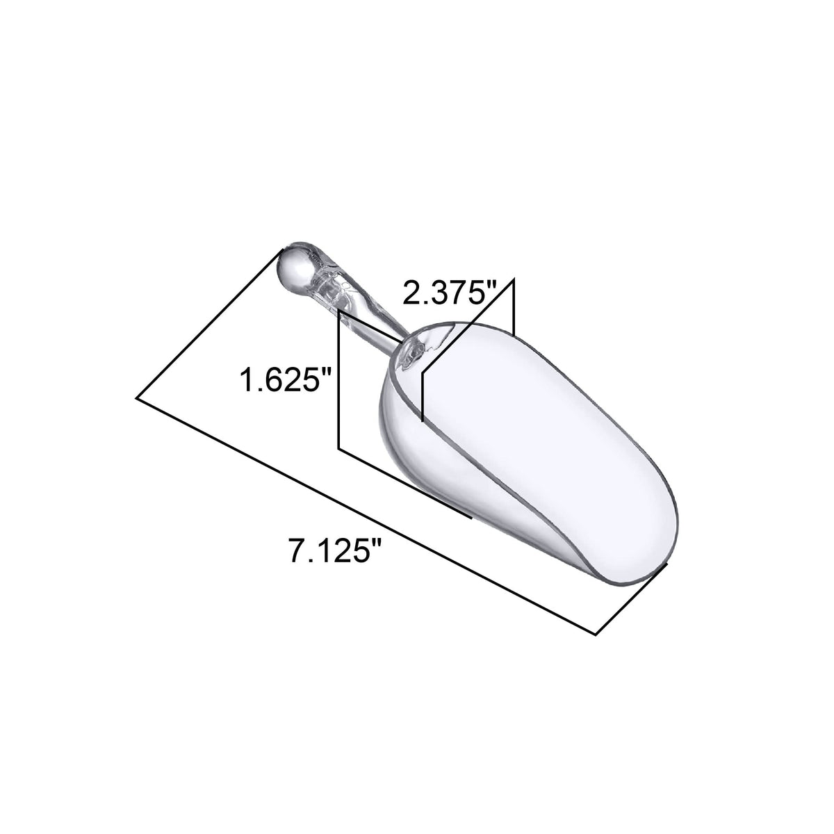 Amazing Abby Elsa scoops with clear measurement marks for quick leveling and portioning.