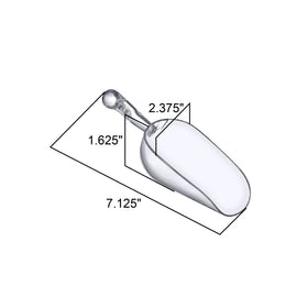 Amazing Abby Elsa scoops with clear measurement marks for quick leveling and portioning.