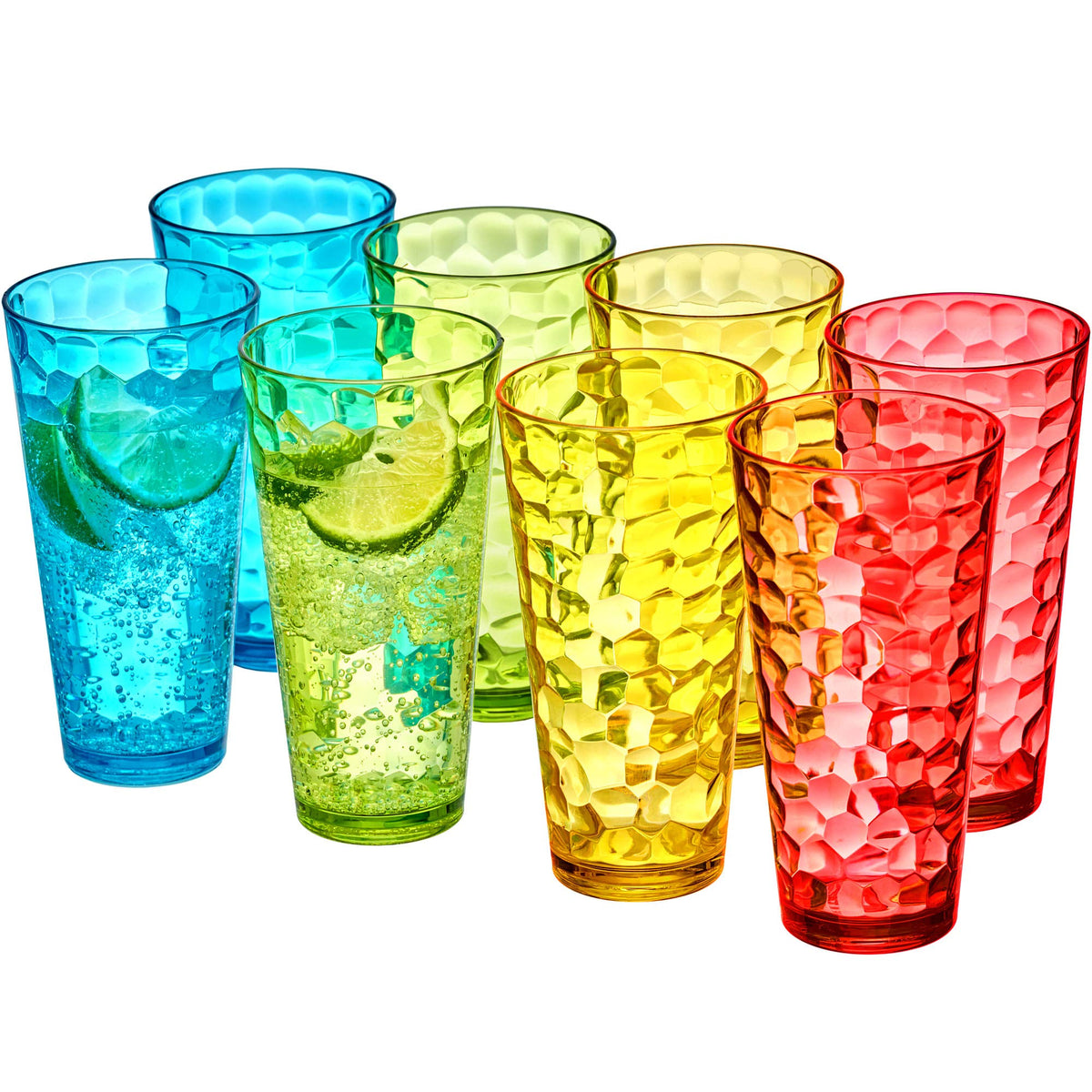 Amazing Abby Iceberg 24oz tumblers in mixed colors for entertaining beverages