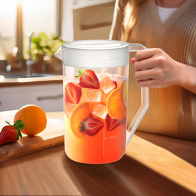 Amazing Abby pitcher pour spout shows free and filtered pouring options.
