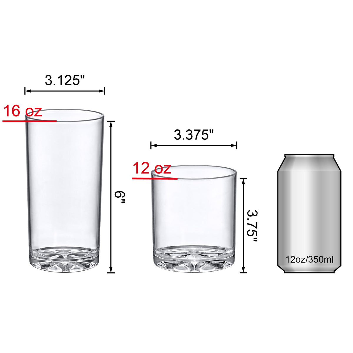 Amazing Abby Liberty 16oz tumbler side profile, perfect for large beverages and refills.