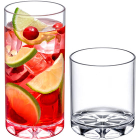 Amazing Abby Liberty clear plastic cups in use, shatter-proof for everyday moments.