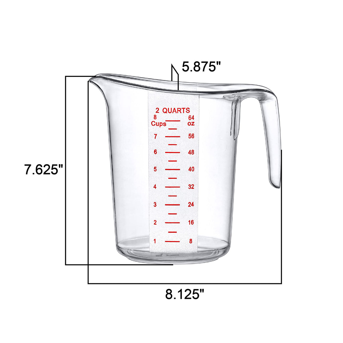 Amazing Abby Melissa embossed imperial and metric markings for fast reading