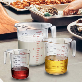 Amazing Abby Melissa 4-cup measuring cups set offering versatile capacity for liquids or solids.