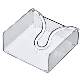 Amazing Abby napkin holder with non-slip pads, ideal for tabletops and vanities