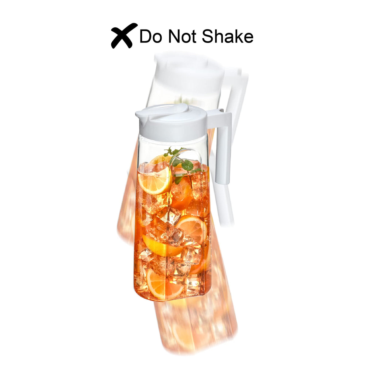 Amazing Abby Slim Tritan Pitcher sturdy base ensures stable placement on counters