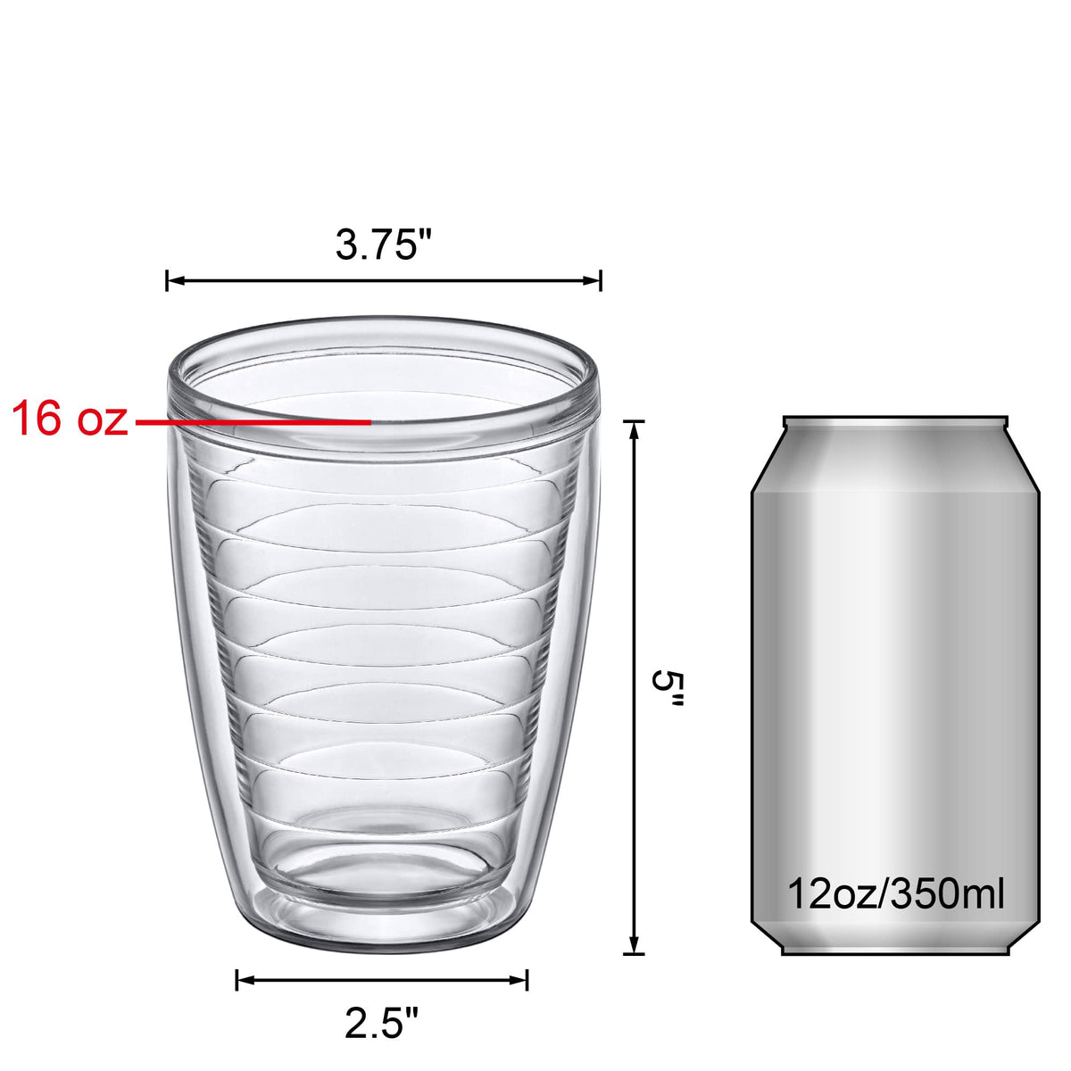 Amazing Abby Alaska 16oz tumbler, dishwasher-safe for easy cleanup.