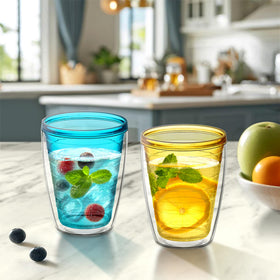 Amazing Abby Alaska tumbler close-up, clear walls for easy drink tracking