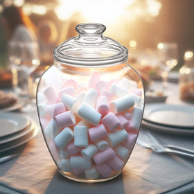 Amazing Abby apothecary design jar adds vintage charm to kitchen or buffet