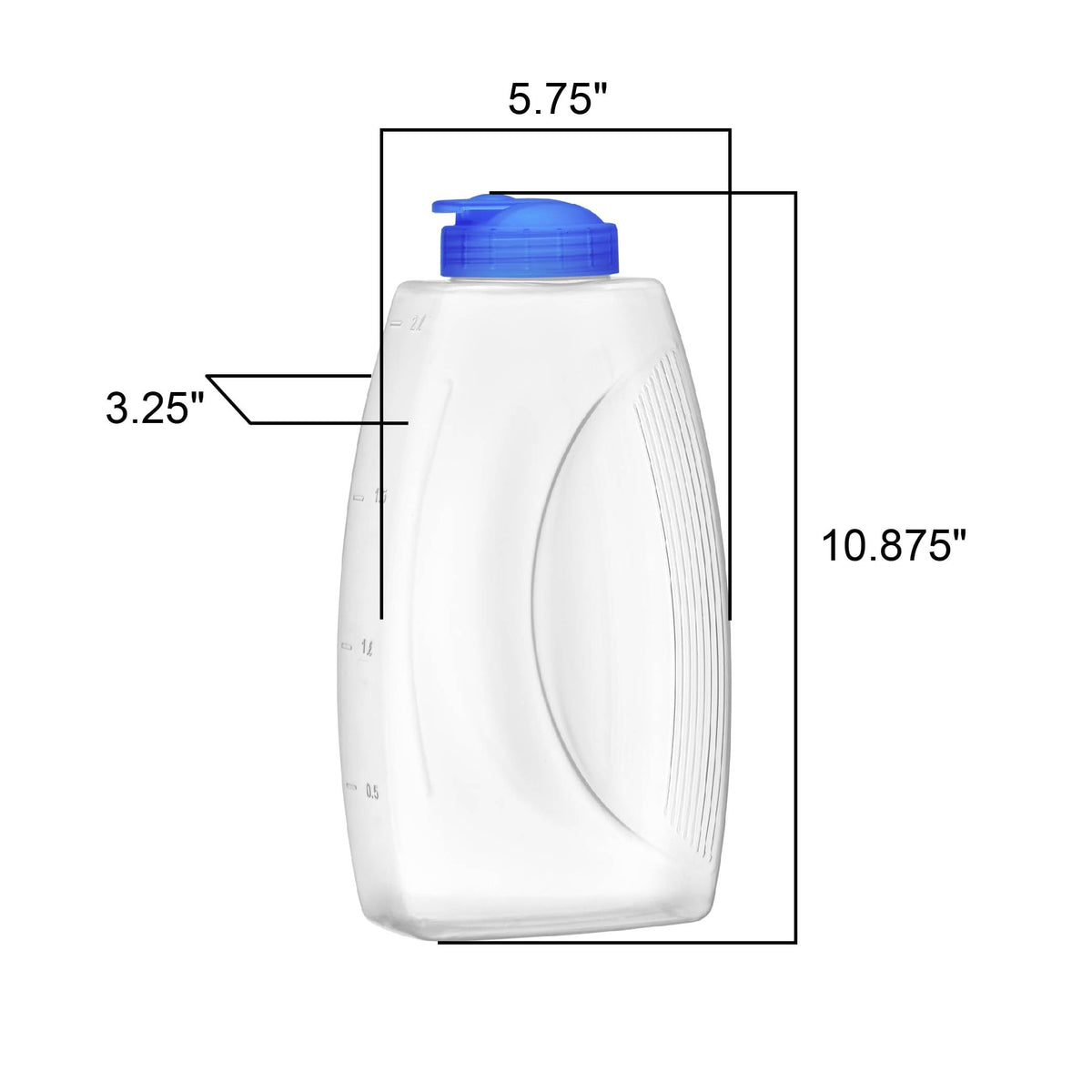 Amazing Abby Fitly 64oz pitcher for dishwasher-safe cleaning convenience.