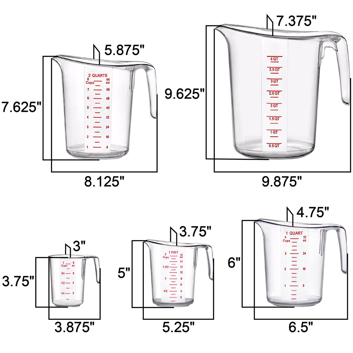 Amazing Abby Melissa 16-cup measuring cup set for bulk prep