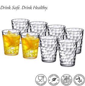 Amazing Abby modern crystal-clear design enhances any table setting.