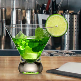 Amazing Abby Olivia BPA-free lead-free stemless martini glasses ideal for poolside gatherings.