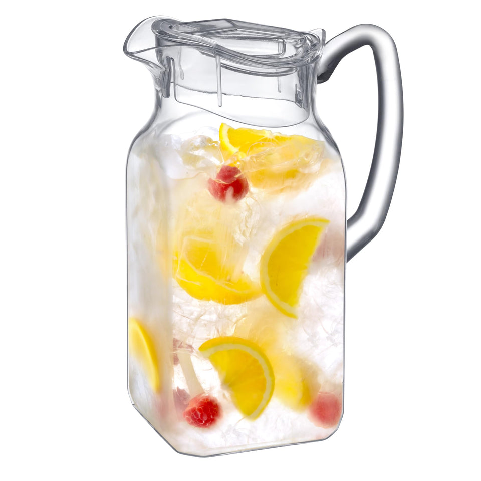 Amazing Abby Quadly 64oz clear pitcher for easy, refreshing drinks.
