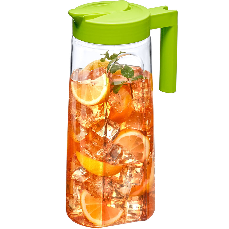 Amazing Abby Slim Tritan Pitcher 64 oz with lid for easy pouring and freshness.