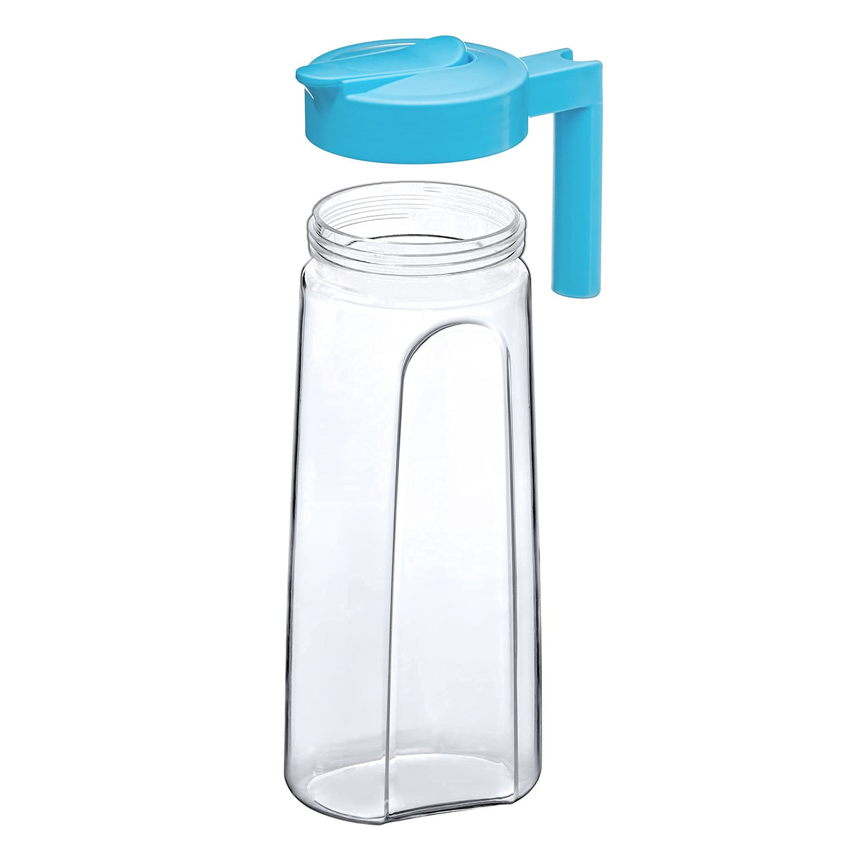 Amazing Abby Slim Tritan Pitcher blue 64-ounce capacity for family use