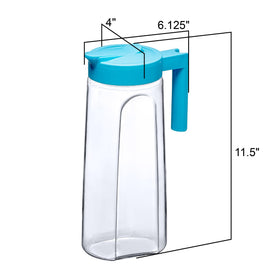Amazing Abby Slim Tritan Pitcher blue hot beverages ready option