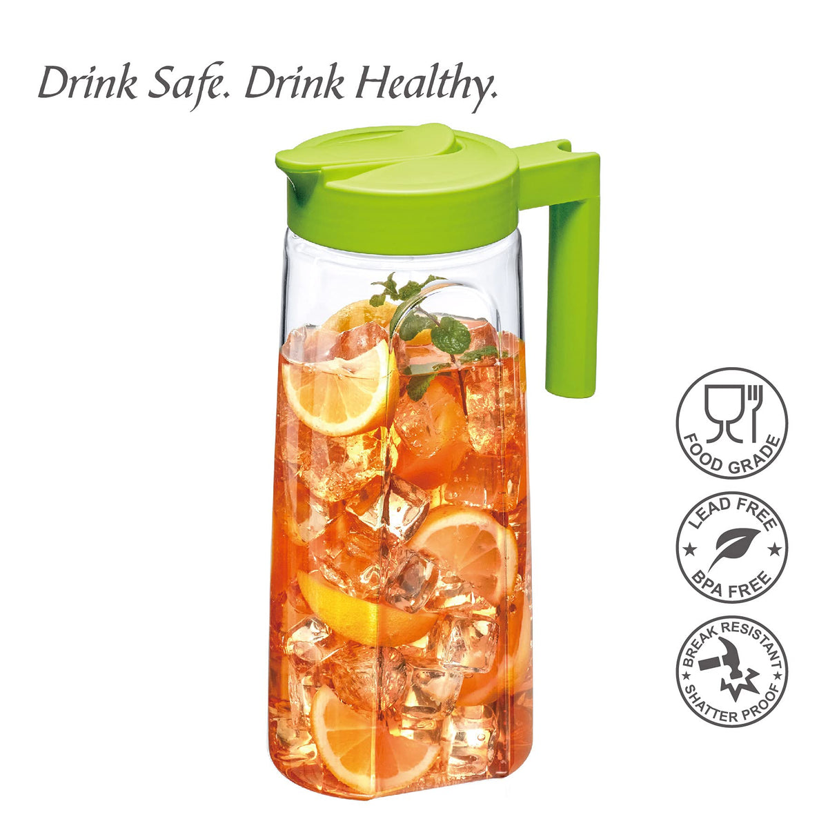 Amazing Abby pitcher is dishwasher safe for effortless cleaning after gatherings.