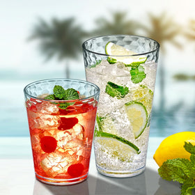 Amazing Abby Snowflake 24-ounce tumbler, spacious for iced drinks.