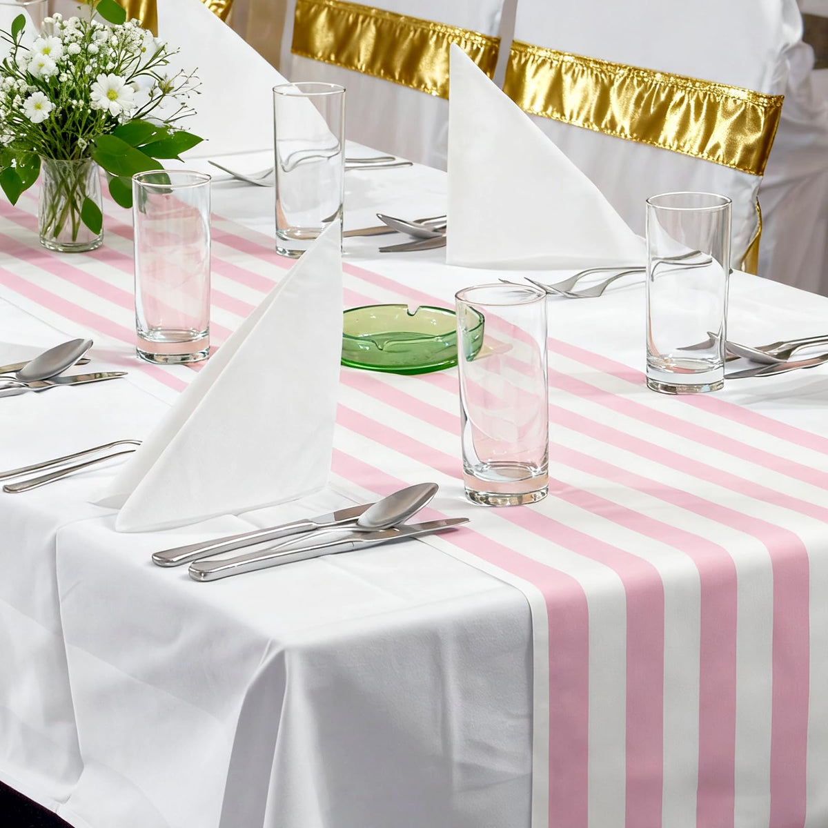 AmazingSpark disposable table runner in packaging for quick event setup