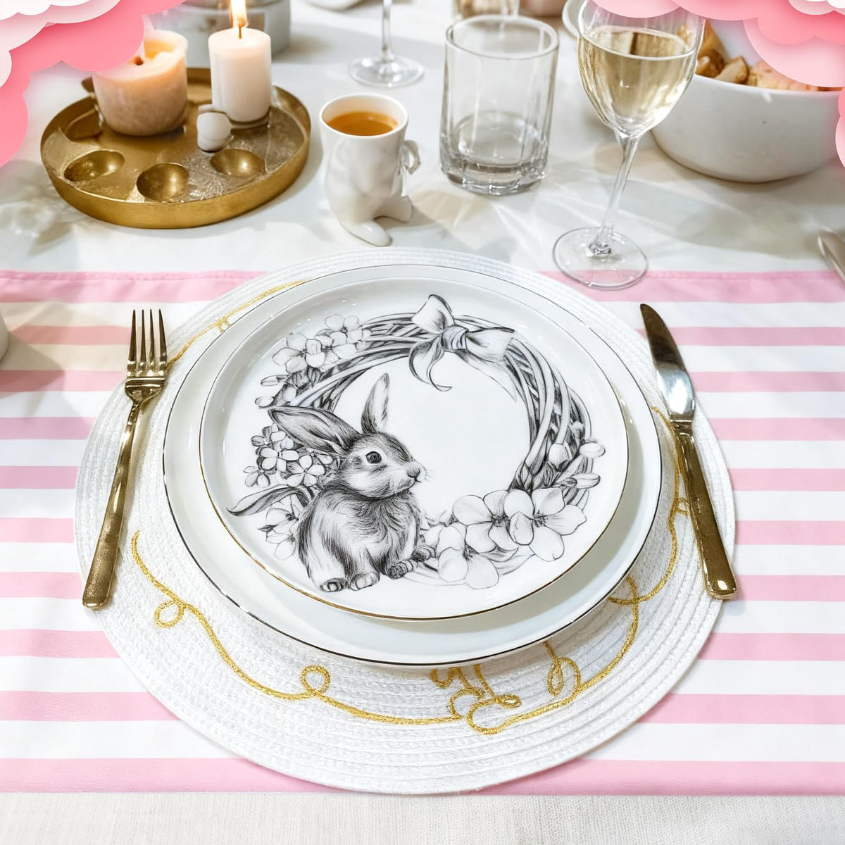 AmazingSpark table runner with napkins creating coordinated party decor