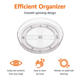 Amazon Basics 12-inch rotating organizer for vanity, bath, and pantry
