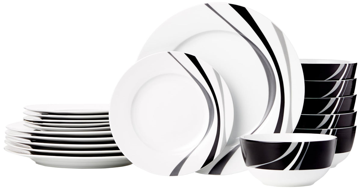 Amazon Basics swirl dinner plates for everyday meals