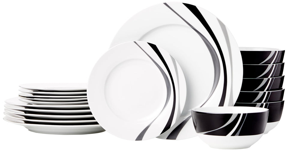 Amazon Basics swirl dinner plates for everyday meals