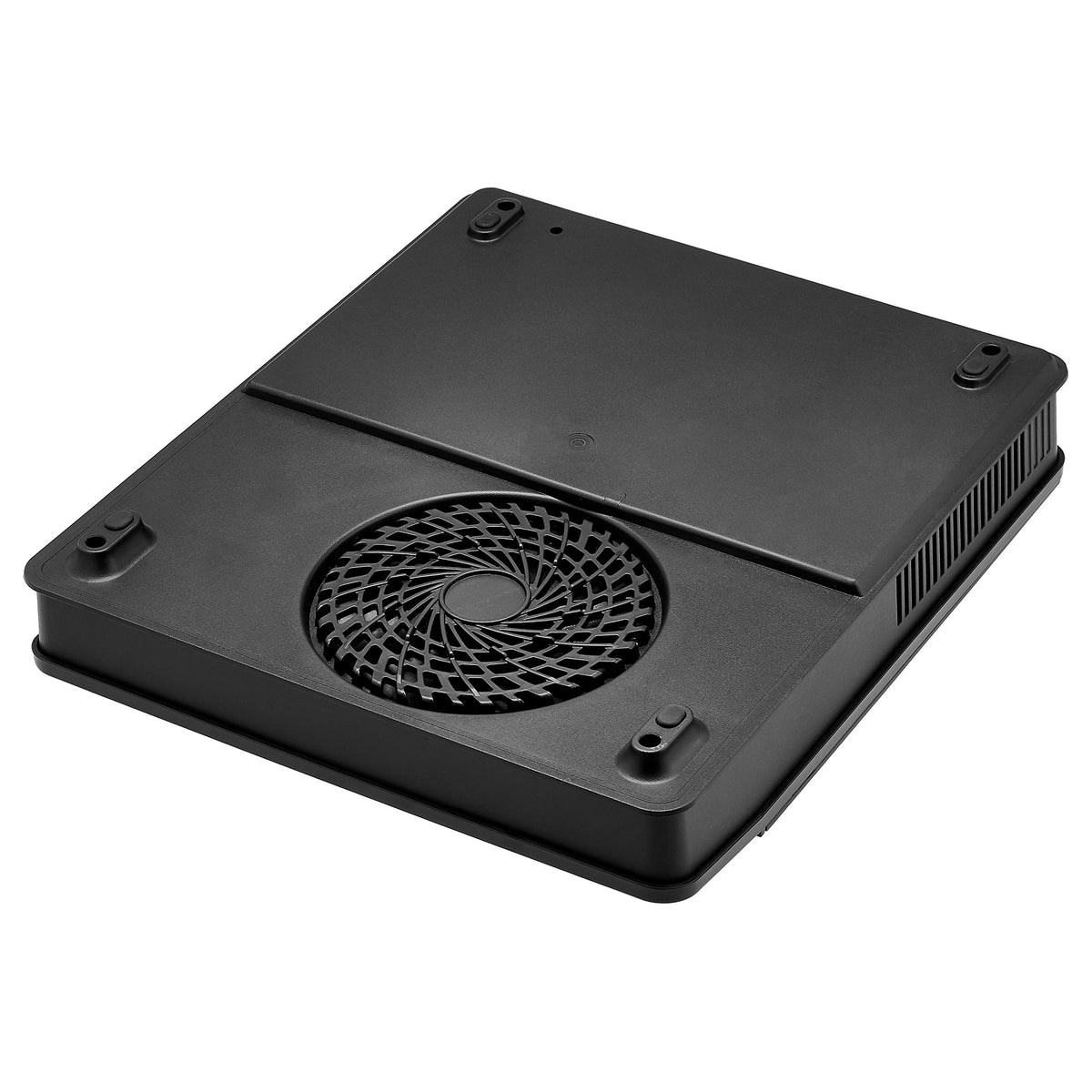 Amazon Basics 1800W cooktop in use with pan for boiling, frying, and simmering.